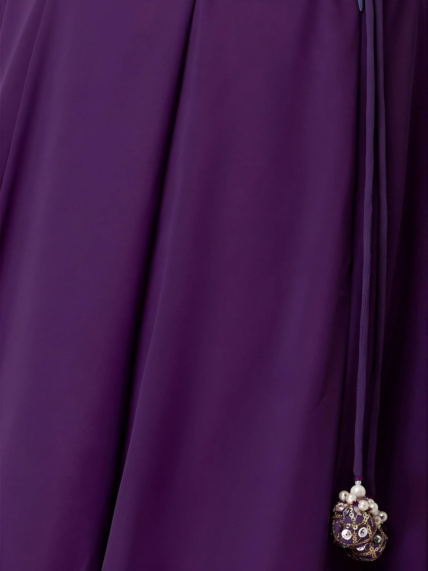 Attractive Purple Georgette Events Party Wear Lehenga Choli With Dupatta