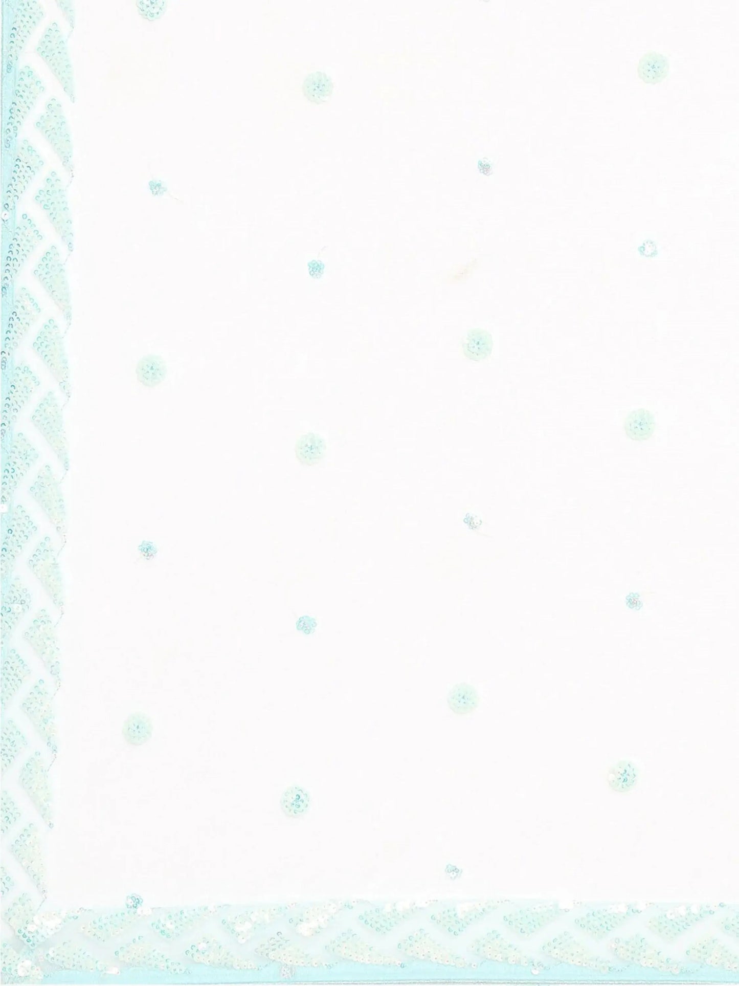 Attractive Sky Blue Sequins Net Designer Lehenga Choli With Dupatta