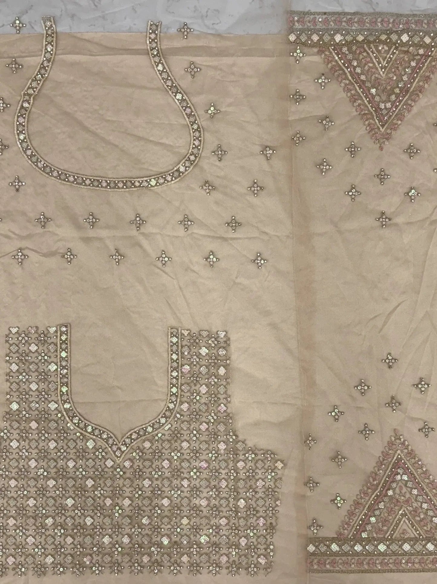 Excellent Peach Zircon Work Net Wedding Wear Lehenga Choli With Dupatta - Zeel Clothing