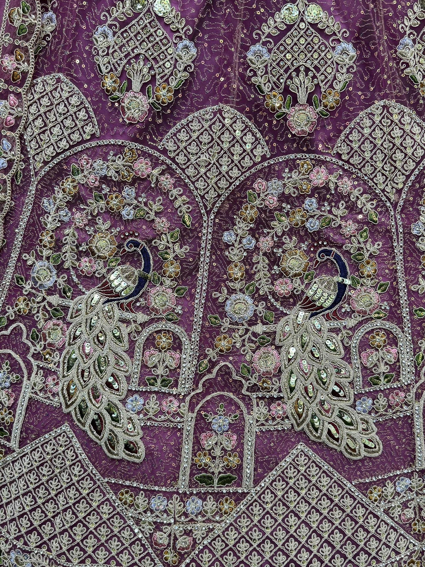 Fabulous Lavender Dori Work Net Bridesmaid Lehenga Choli With Dupatta - Zeel Clothing