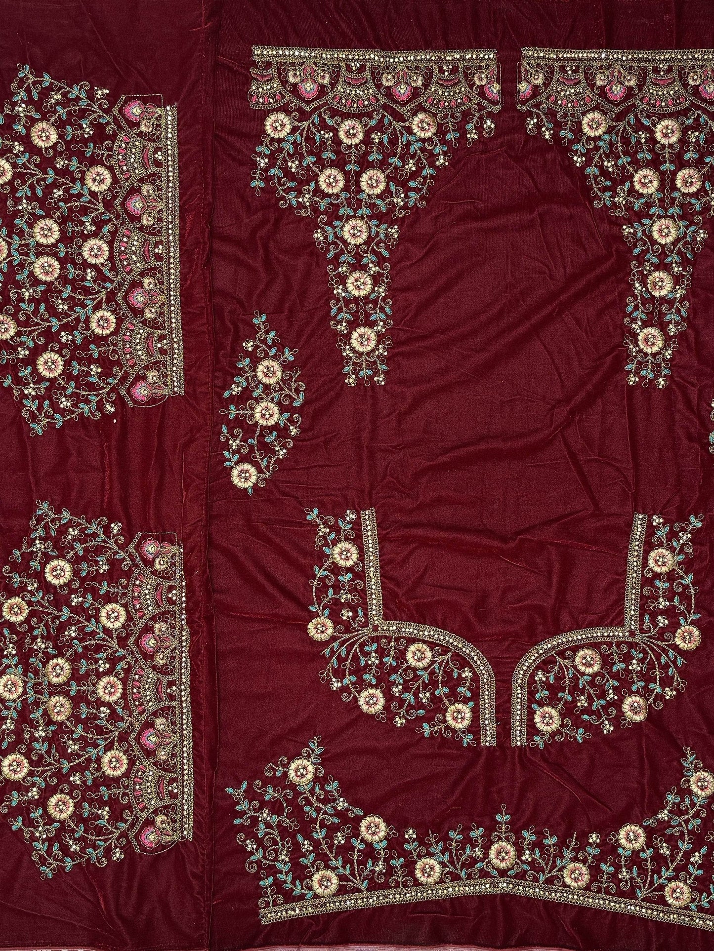 Superb Maroon Dori Work Bridal Lehenga Choli With Double Dupatta - Zeel Clothing