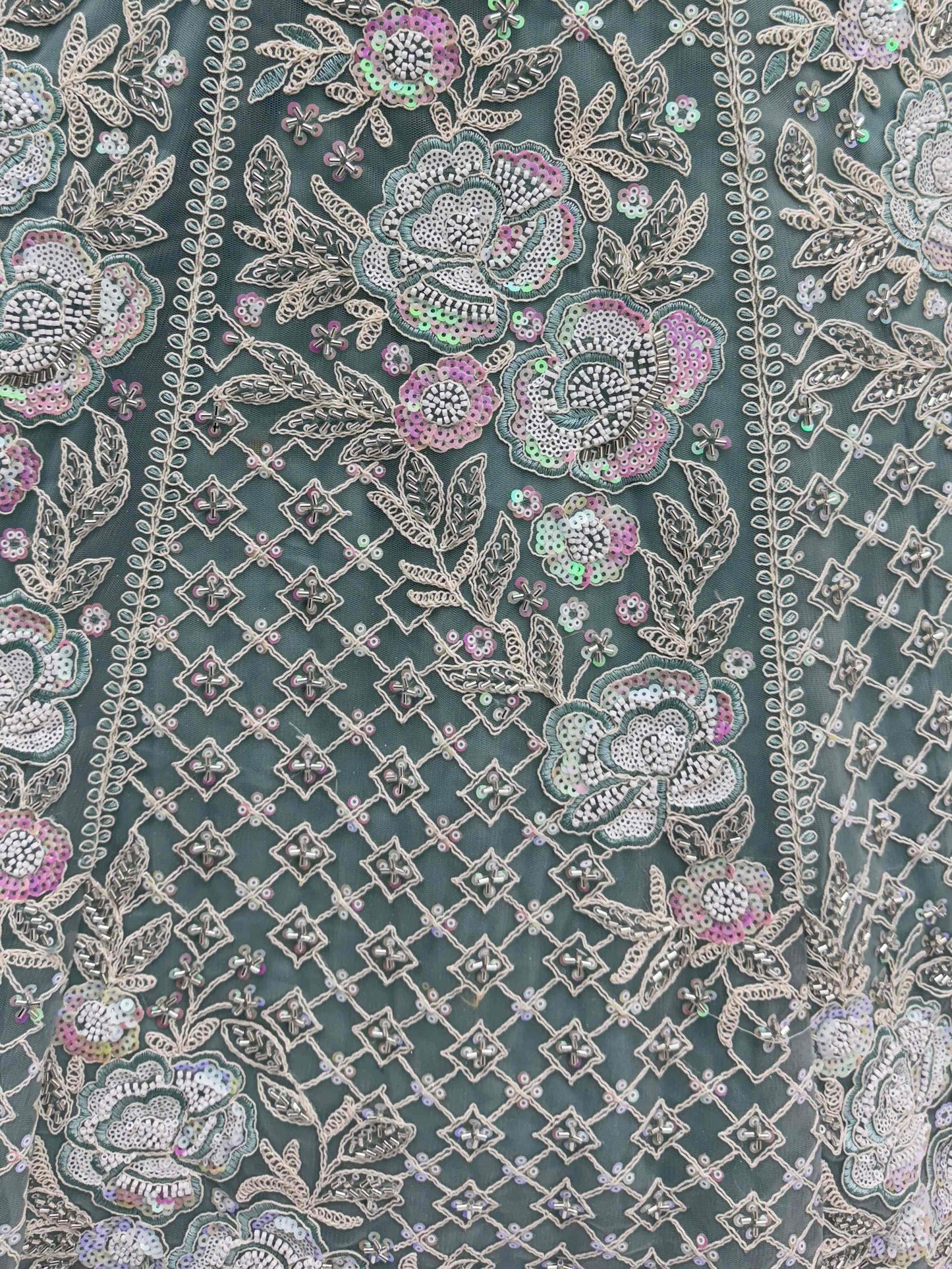 Tremendous Pista Green Hand Embroidered Net Reception Wear Lehenga Choli - Zeel Clothing