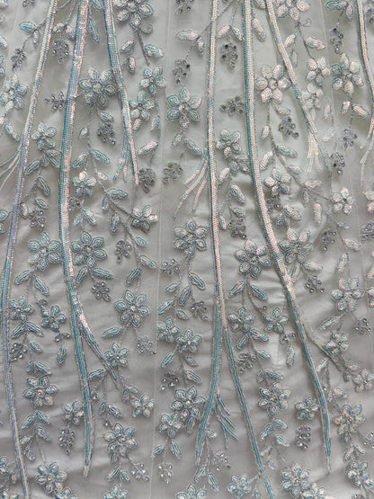 Grand White Dori Embroidery Net Designer Lehenga Choli With Dupatta