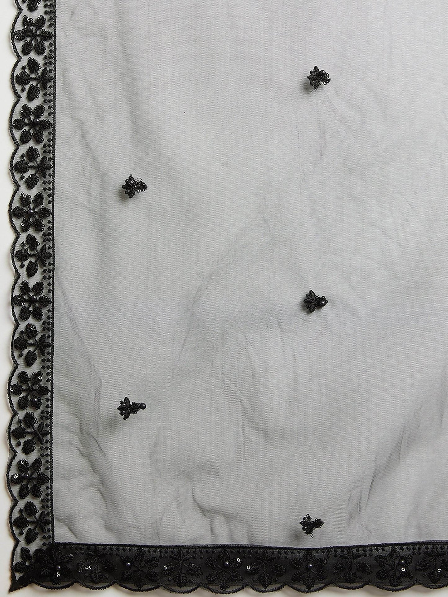 Stunning Black Sequins Party Wear Lehenga Choli With Net Dupatta