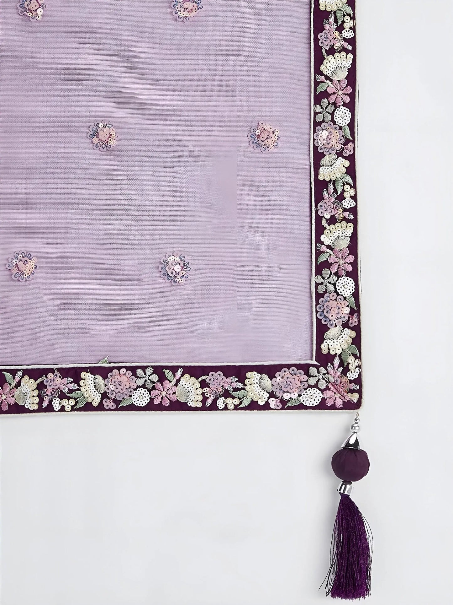 Sophisticated Wine Embroidered Net Party Wear Lehenga Choli With Dupatta