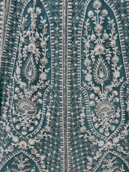 Astonishing Sky Blue Sequins Net Engagement Wear Lehenga Choli - Zeel Clothing