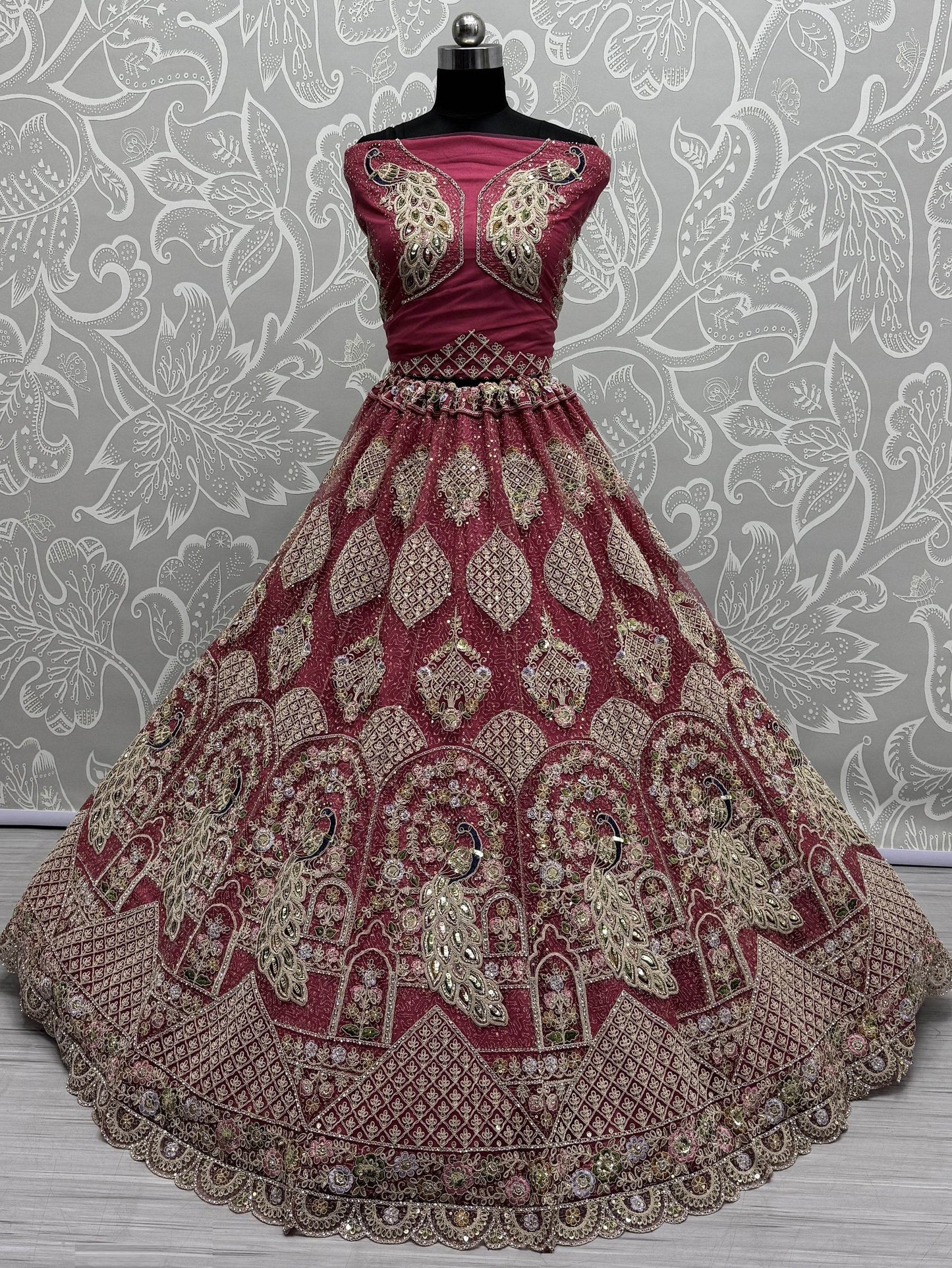 Awesome Pink Sequins Net Engagement Wear Lehenga Choli - Zeel Clothing