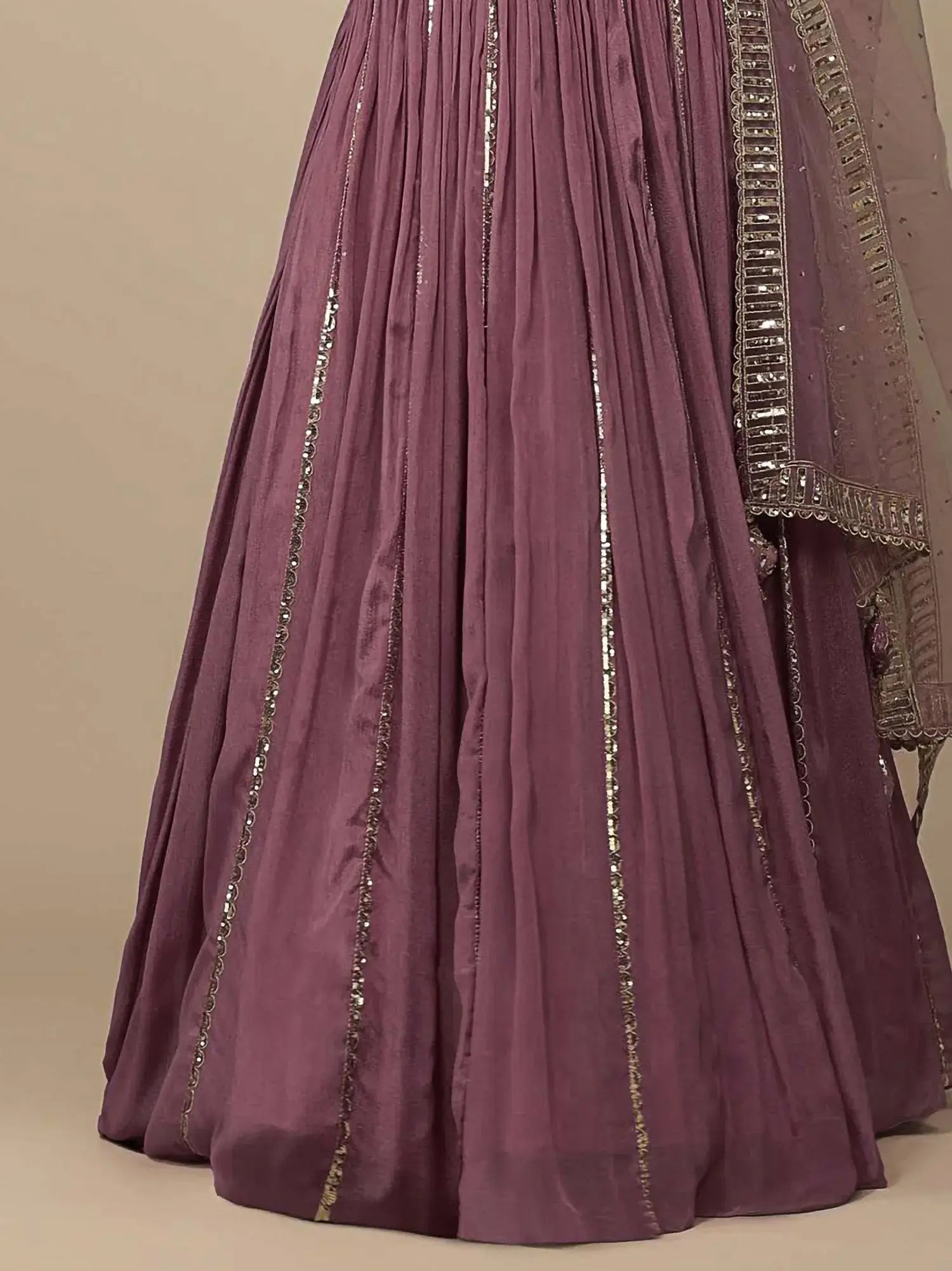 Beautiful Pink Sequins Party Wear Lehenga Choli With Net Dupatta - Zeel Clothing