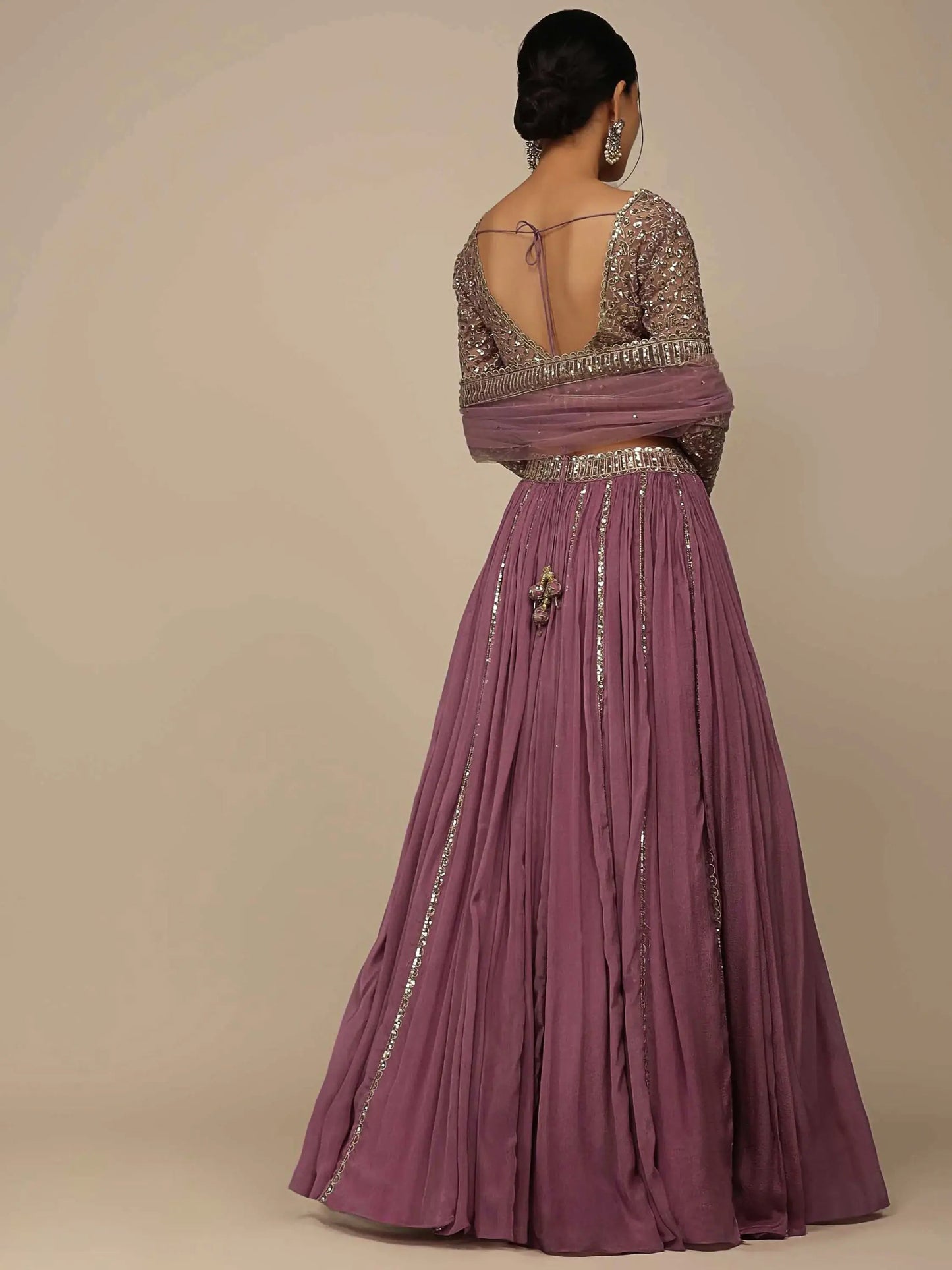 Beautiful Pink Sequins Party Wear Lehenga Choli With Net Dupatta - Zeel Clothing