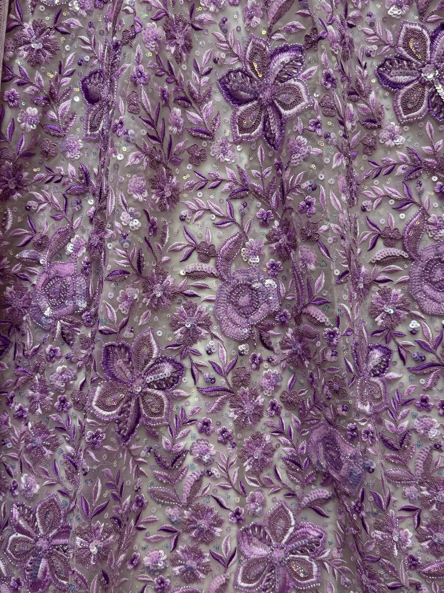 Beautiful Purple Multi Thread Work Net Wedding Lehenga Choli - Zeel Clothing