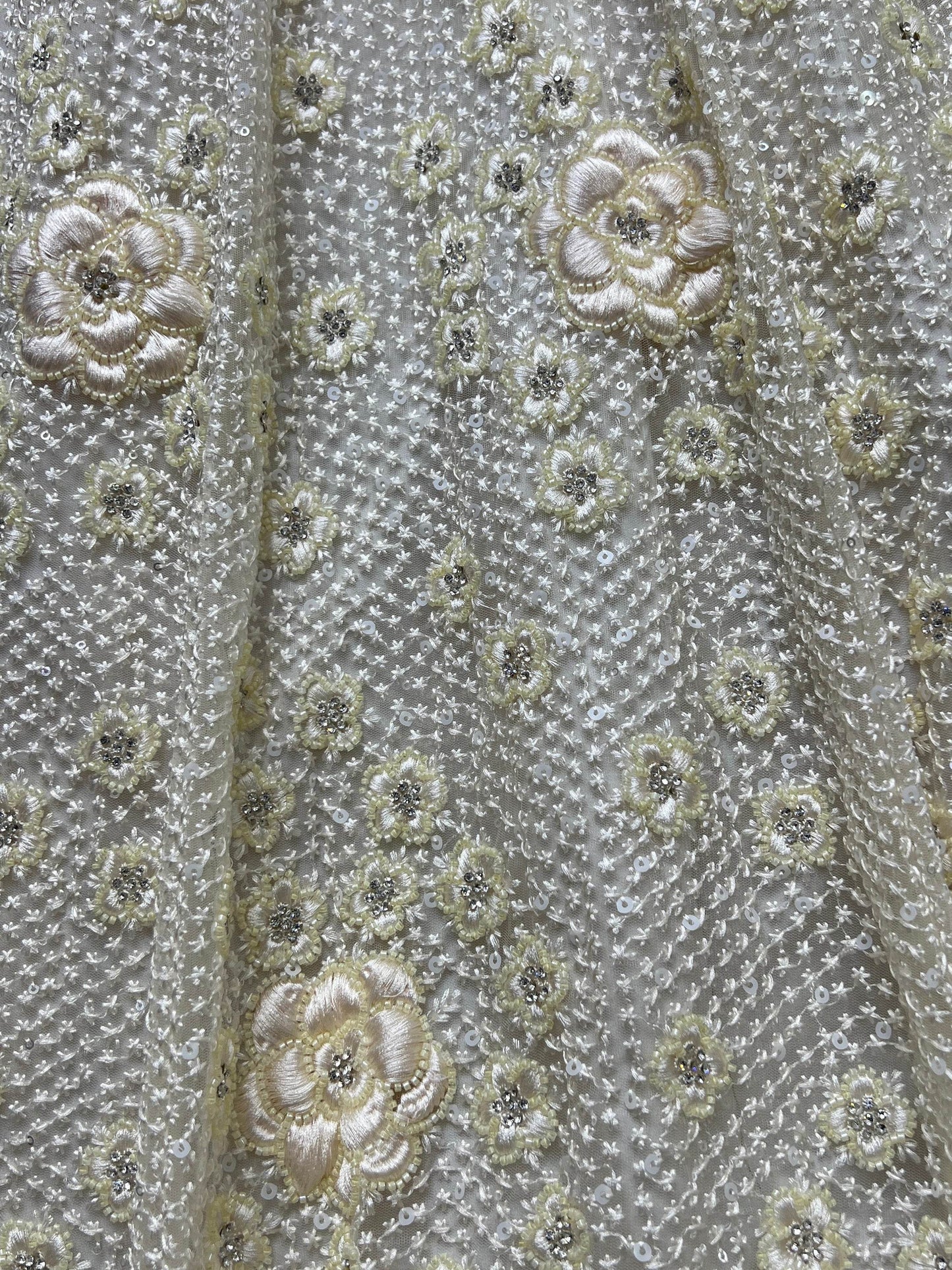 Beautiful White Thread Work Net Designer Lehenga Choli With Dupatta - Zeel Clothing