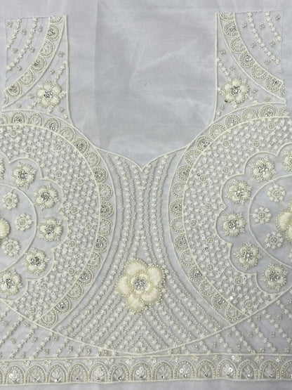 Beautiful White Thread Work Net Designer Lehenga Choli With Dupatta - Zeel Clothing