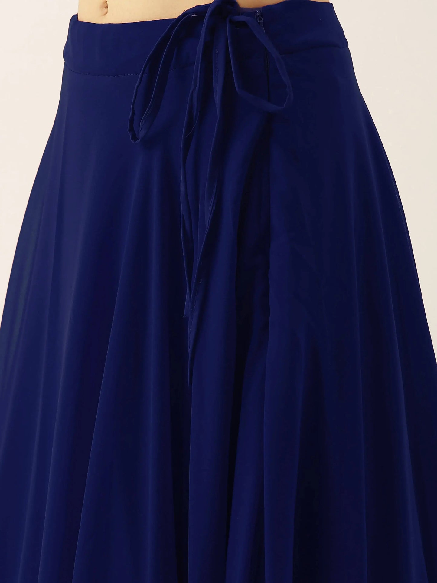 Charming Blue Thread Work Georgette Sangeet Wear Lehenga Choli - Zeel Clothing