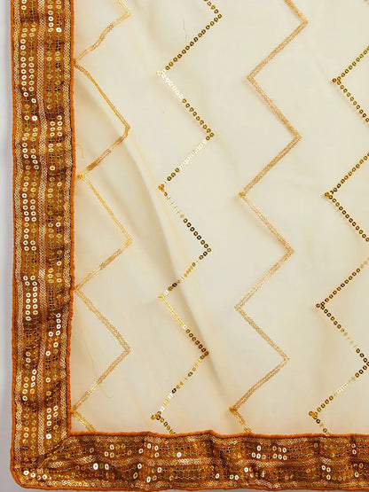 Dazzling Yellow Sequins Art Silk Haldi Wear Lehenga Choli With Dupatta - Zeel Clothing