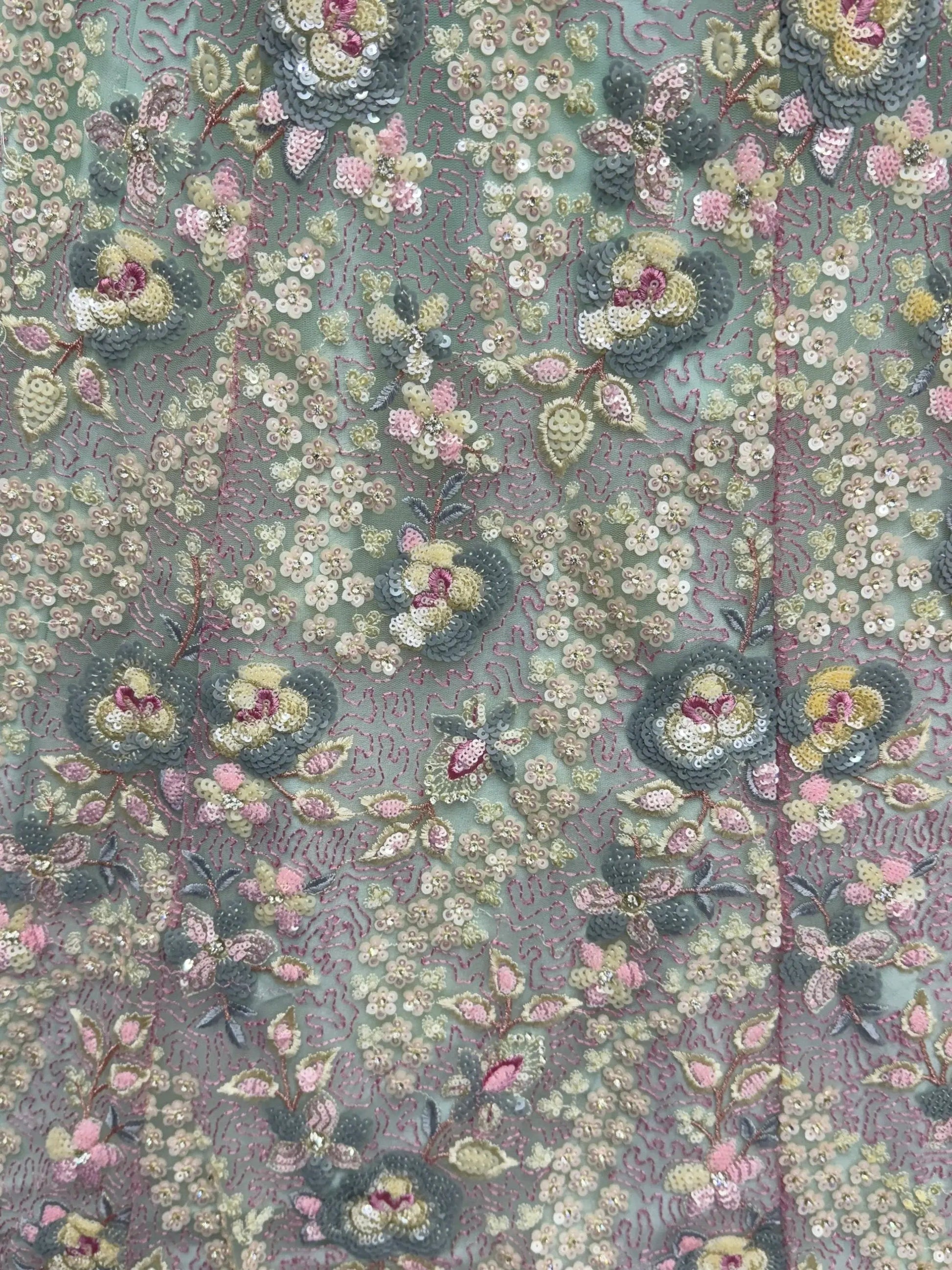 Delightful Green Thread Embroidered Net Designer Lehenga Choli With Dupatta - Zeel Clothing