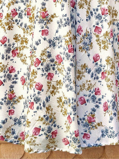 Enchanting White Floral Printed Silk Traditional Lehenga Choli - Zeel Clothing