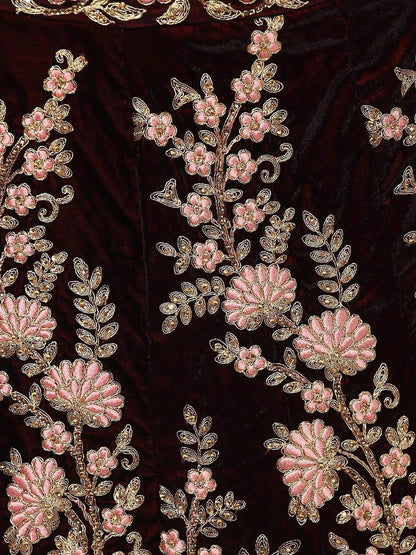 Exceptional Maroon Colored Wedding Wear Embroidered Lehenga Choli - Zeel Clothing