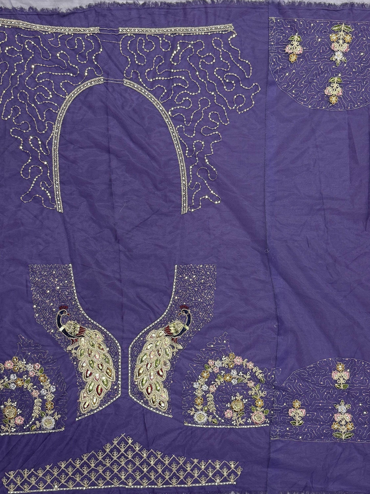 Fantastic Purple Multi-Thread Work Net Designer Lehenga Choli - Zeel Clothing