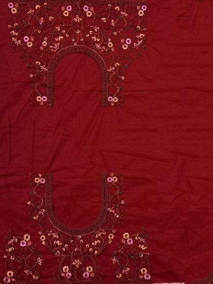 Fantastic Red Floral Embroidered Net Bridal Lehenga Choli With Dupatta - Zeel Clothing