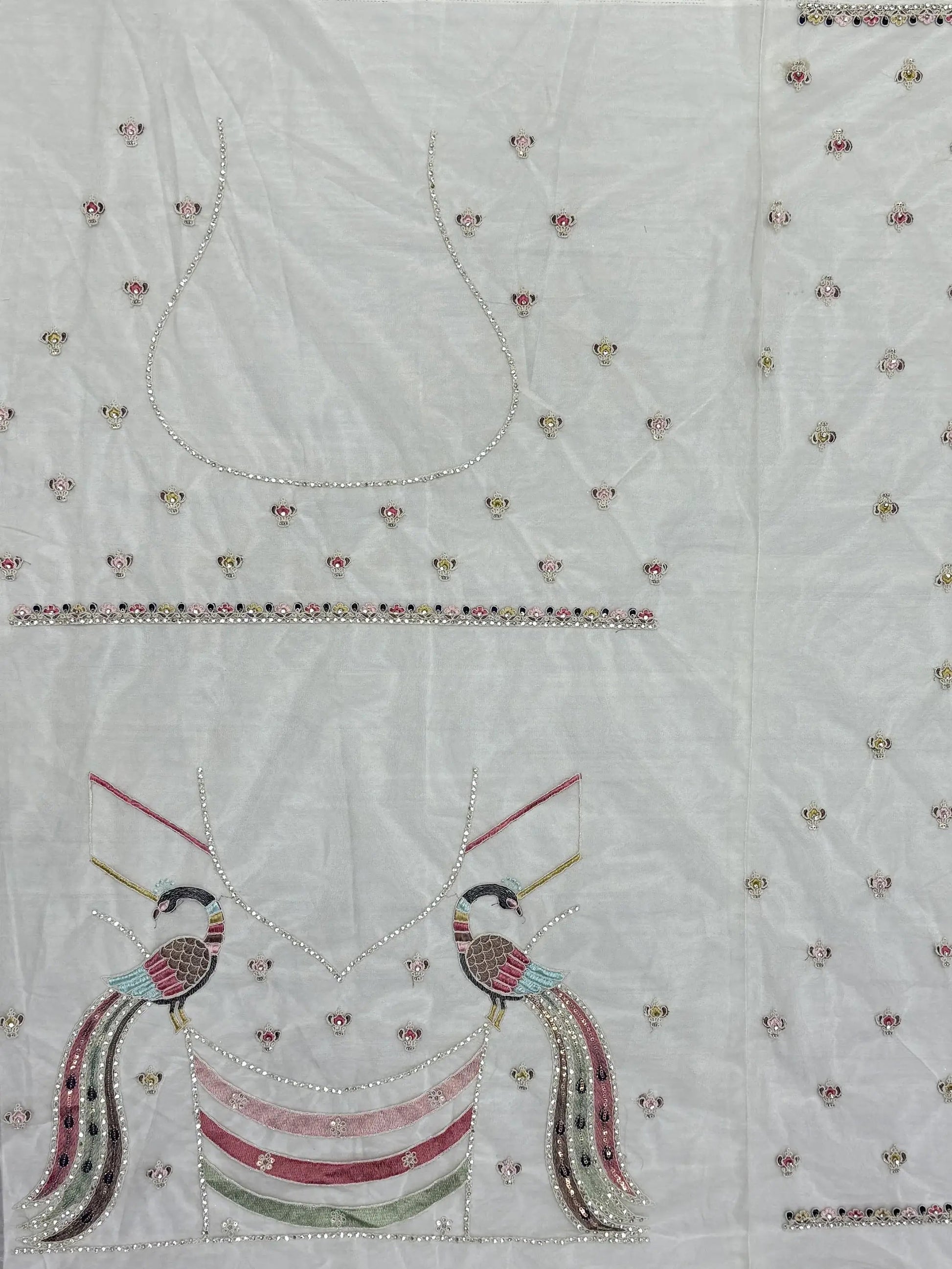 Glamorous White Thread Work Net Bridesmaid Lehenga Choli - Zeel Clothing