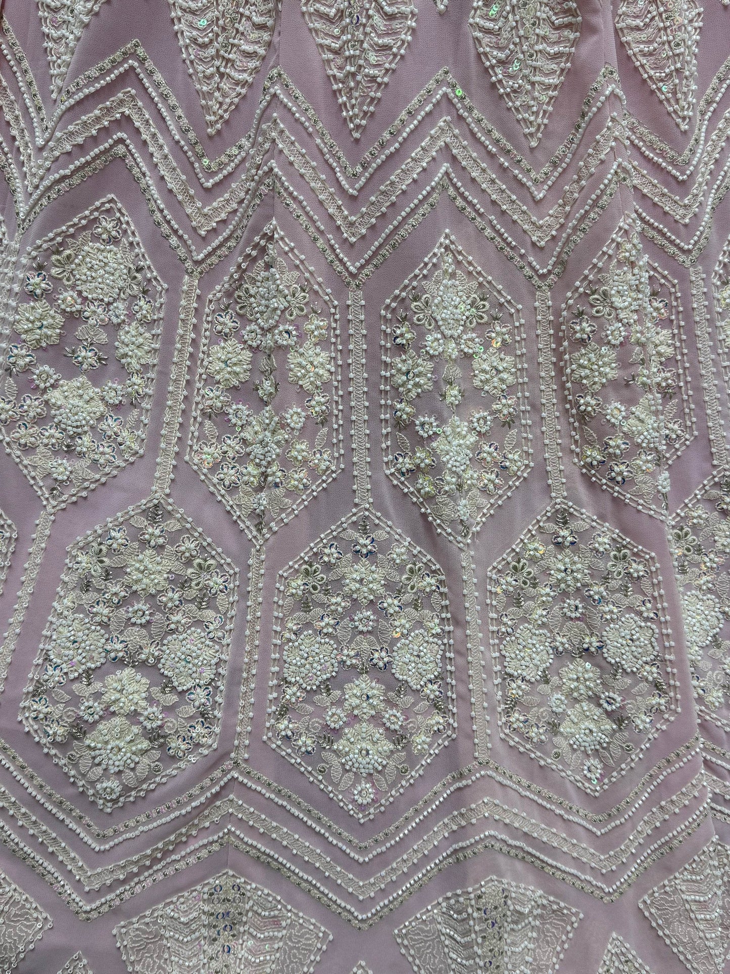 Gorgeous Pink Thread Work Georgette Bridesmaid Lehenga Choli - Zeel Clothing
