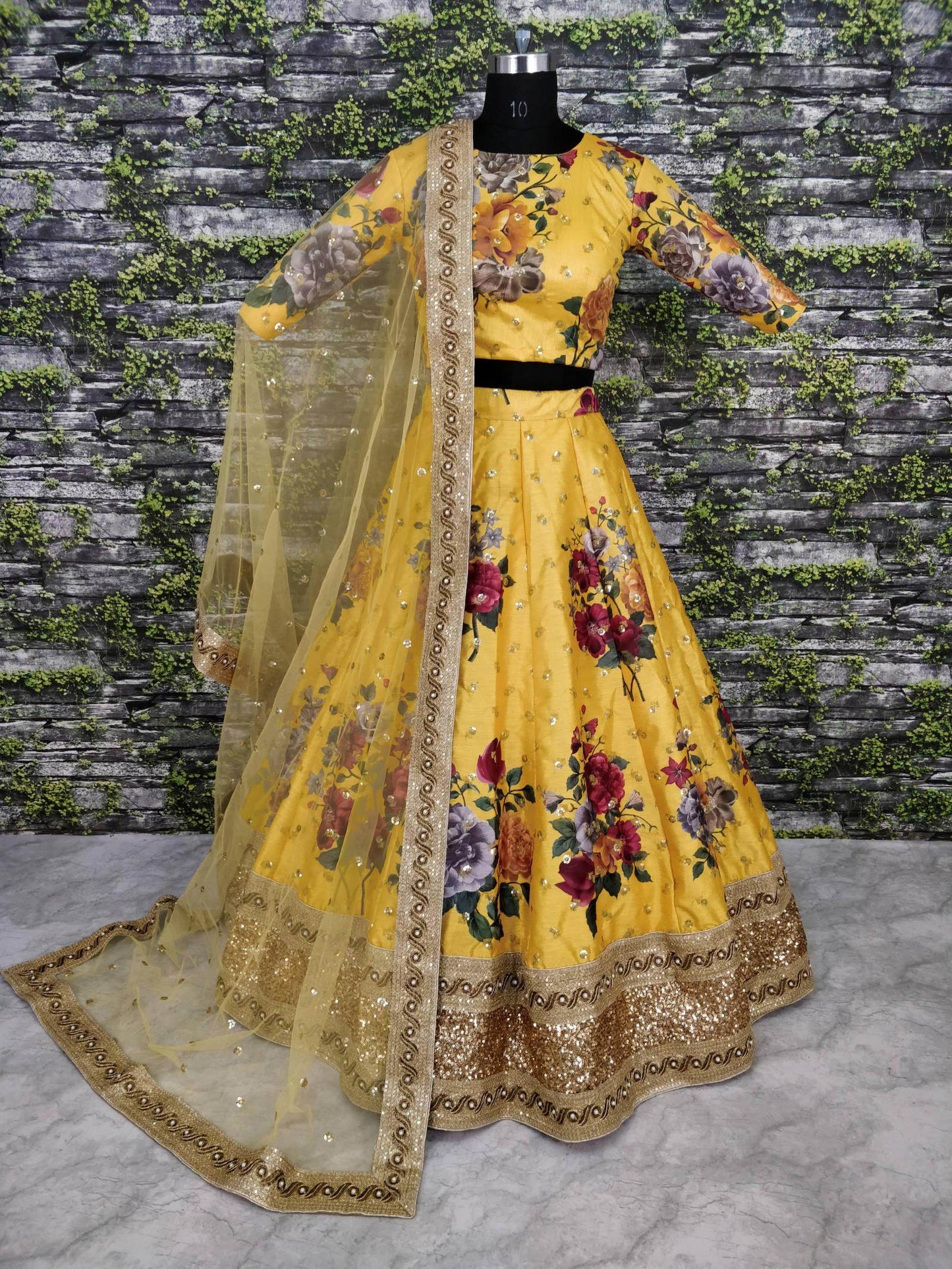 Gorgeous Yellow Colored Partywear Designer Embroidered Lehenga Choli - Zeel Clothing