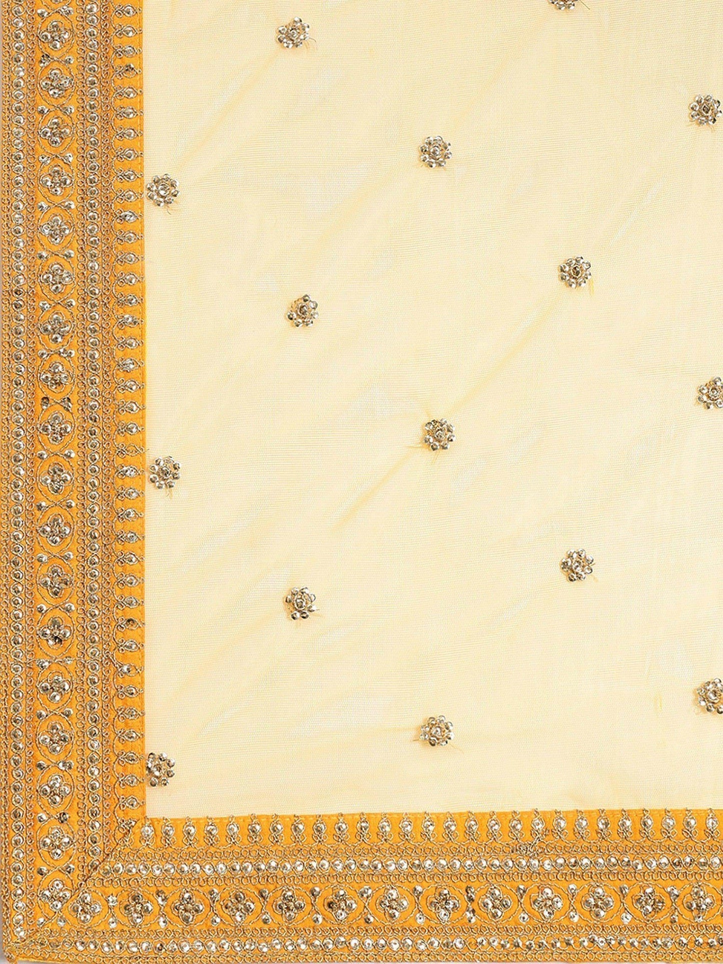 Hypnotic Yellow Colored Wedding Wear Embroidered Satin Lehenga Choli - Zeel Clothing