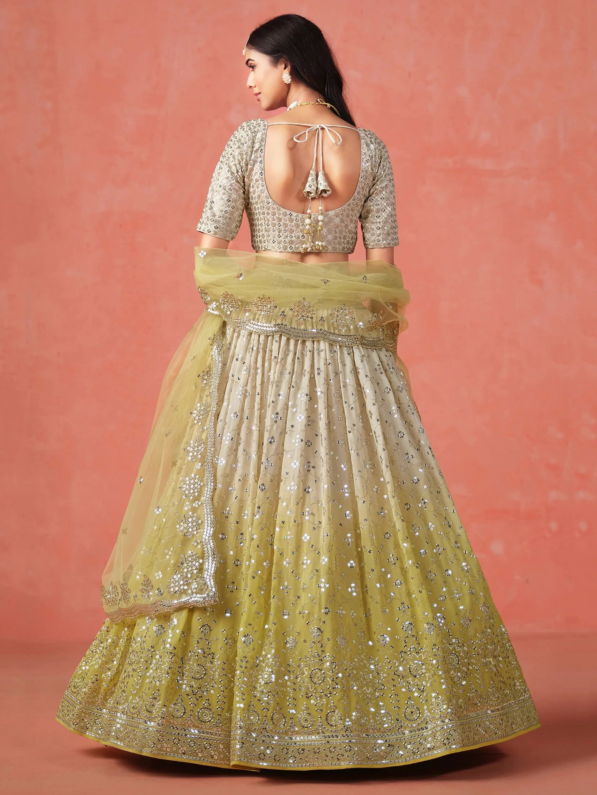 Incredible Yellow Zari Embroidery Designer Lehenga Choli - Zeel Clothing