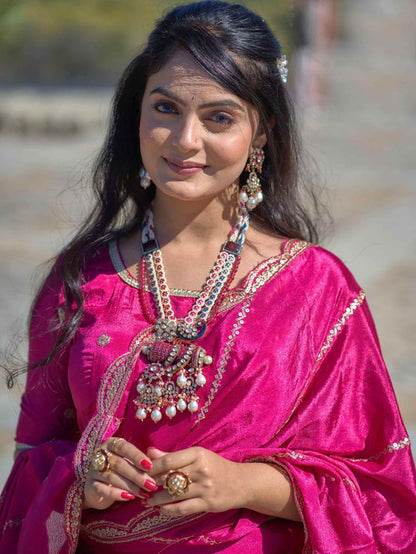 Lovable Rani Pink Sequins Chinon Engagement Wear Lehenga Choli - Zeel Clothing