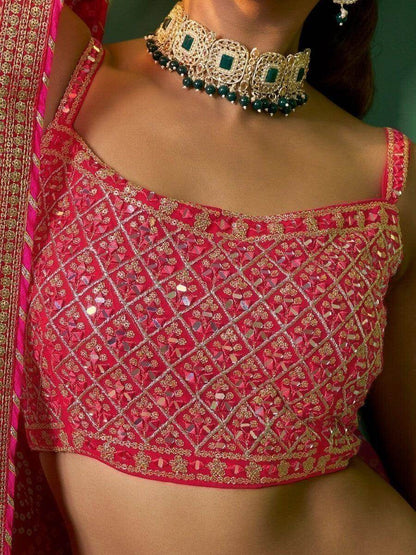 Marvelous Mustard Yellow Sequins Georgette Lehenga Choli with Dupatta - Zeel Clothing