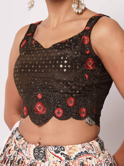 Spectacular White Digital Printed Art Silk Navratri Lehenga Choli - Zeel Clothing