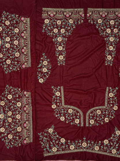 Superb Maroon Dori Work Bridal Lehenga Choli With Double Dupatta - Zeel Clothing