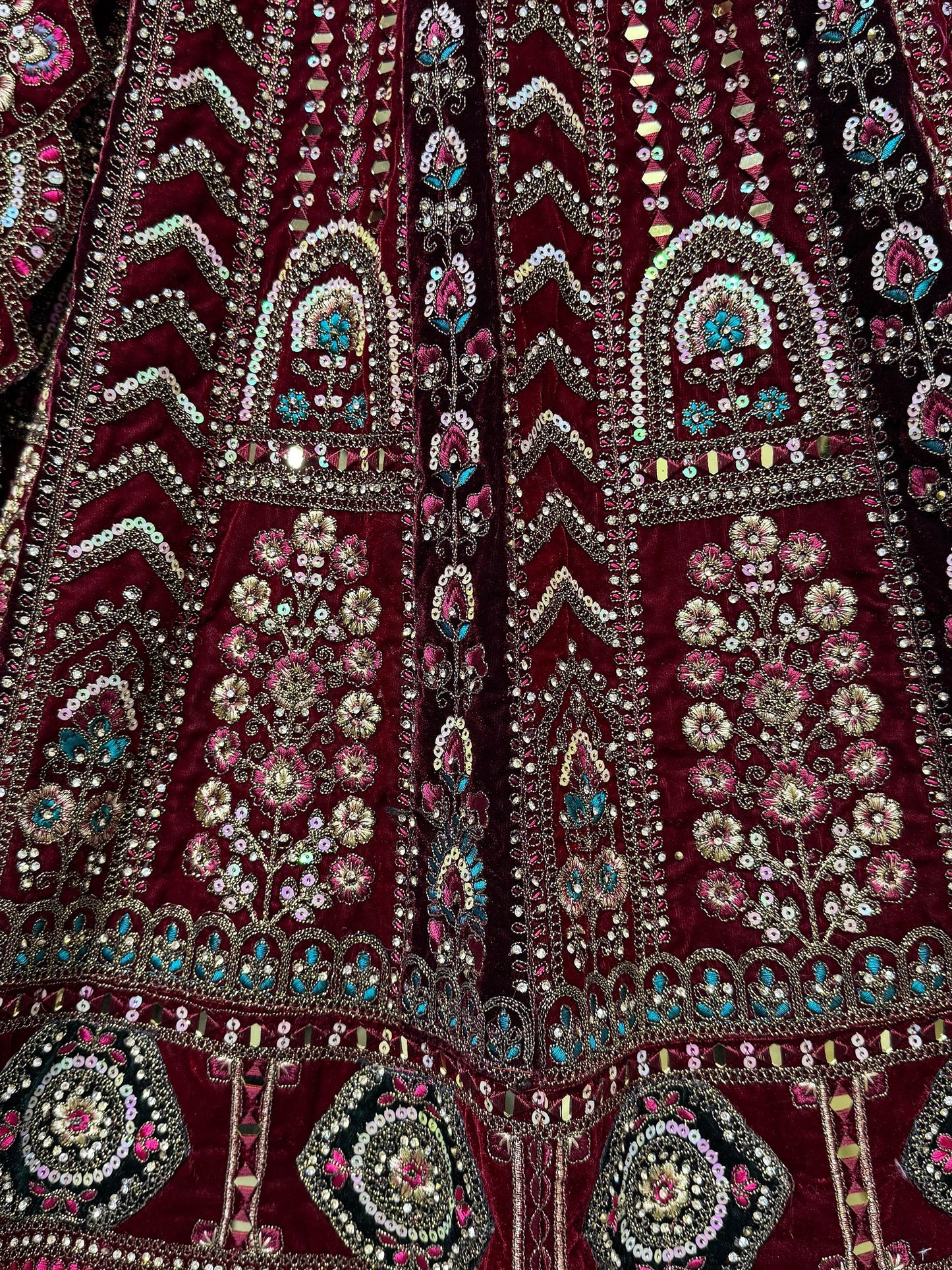 Superb Maroon Dori Work Bridal Lehenga Choli With Double Dupatta - Zeel Clothing