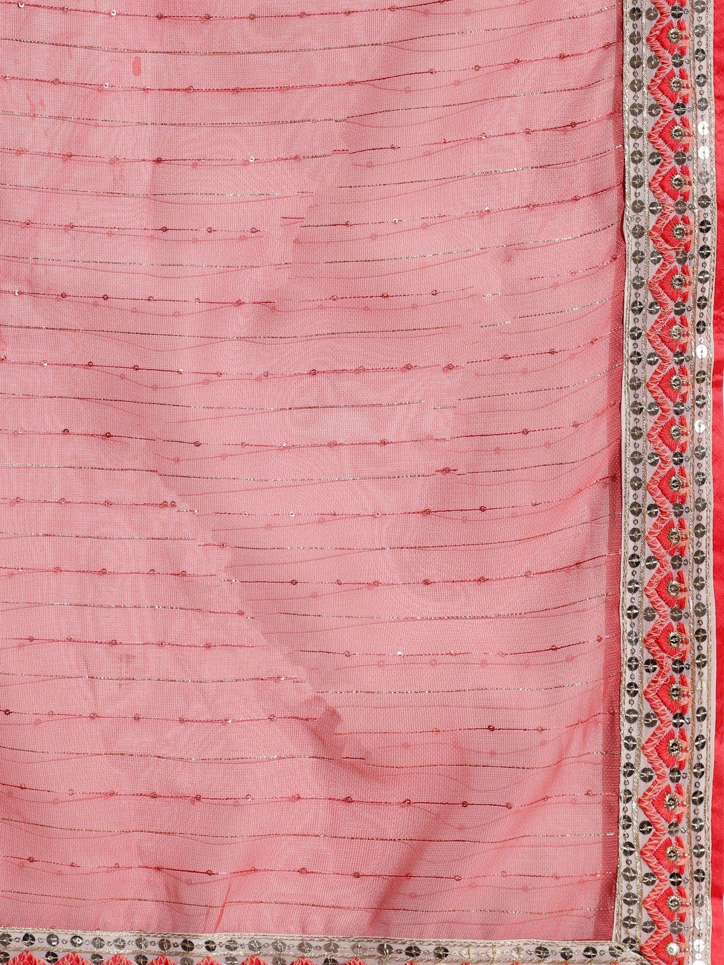 Tantalizing White Sequins Work Georgette Lehenga Choli With Dupatta - Zeel Clothing