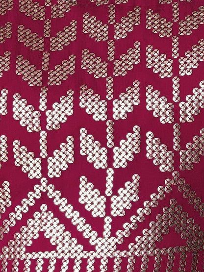 Wonderful Dark Pink Sequins Georgette Wedding Wear Lehenga Choli - Zeel Clothing