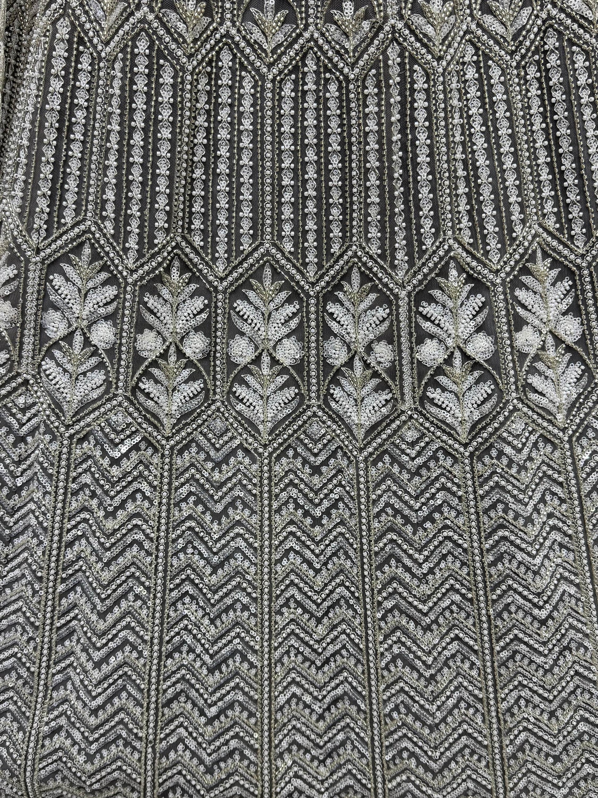 Wonderful Grey Hand Work Net Designer Lehenga Choli With Dupatta - Zeel Clothing