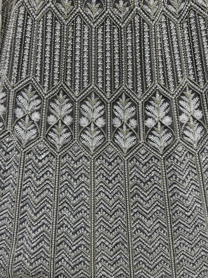 Wonderful Grey Hand Work Net Designer Lehenga Choli With Dupatta - Zeel Clothing